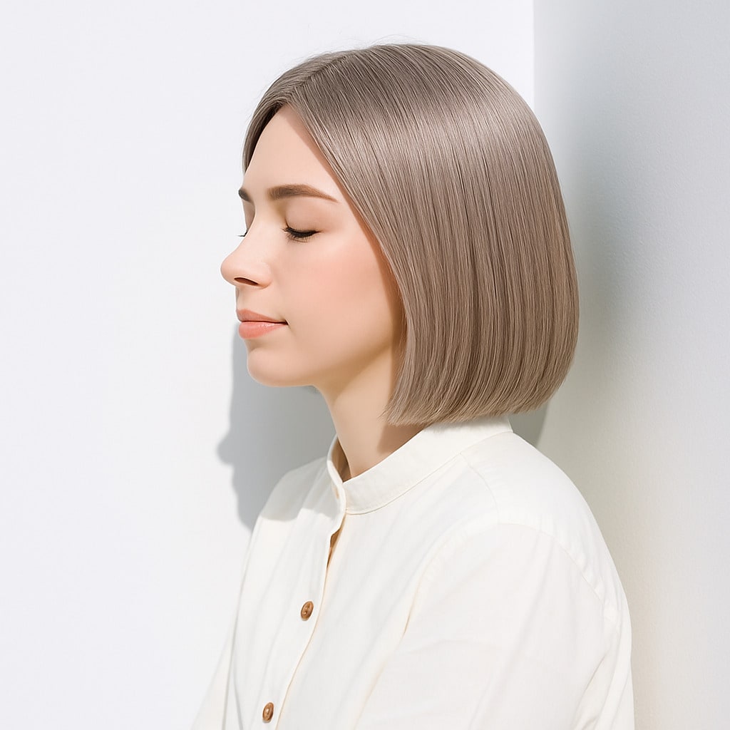 1. ミルキーベージュ×ハイトーン：透け感抜群の美しいヘアカラー