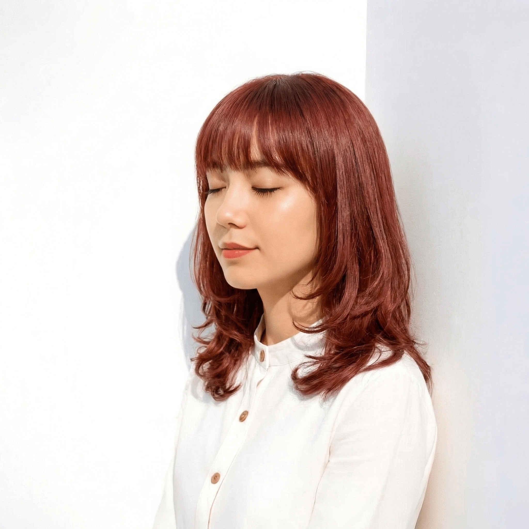 1._ブリーチなし_暗めサーモンピンク