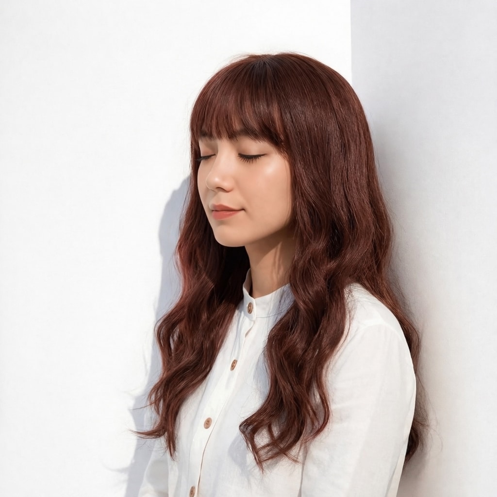 1._ブリーチなし_暗めスモーキーピンク