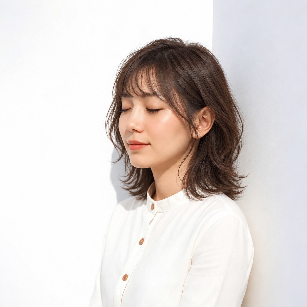 10. コスメパーマ × 波巻きパーマ：面が一枚に見えず、自然な立体感が生まれます