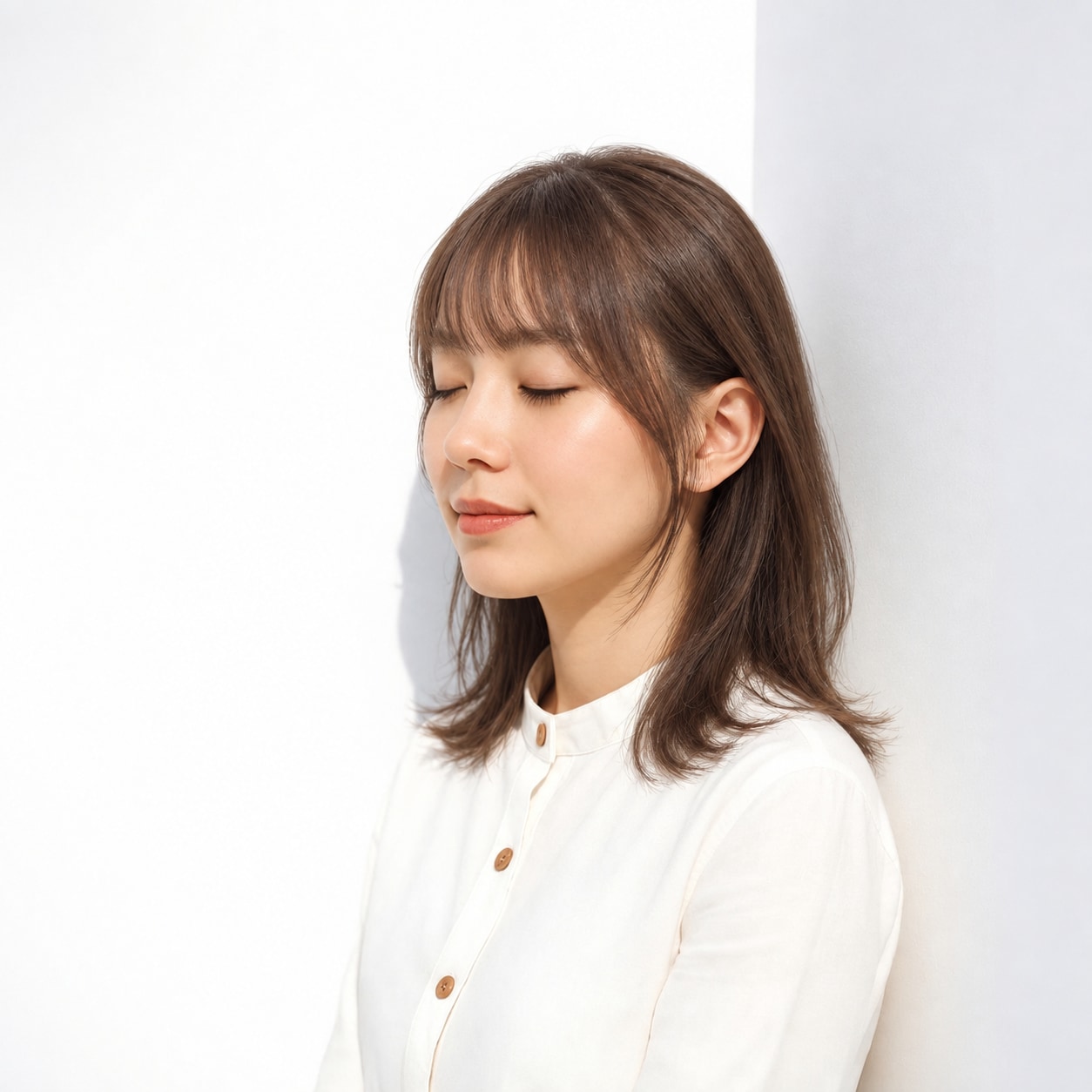 10. サイドバング × アシンメトリーバング：左右差が生まれ、シンプルな髪にも動きを足せます