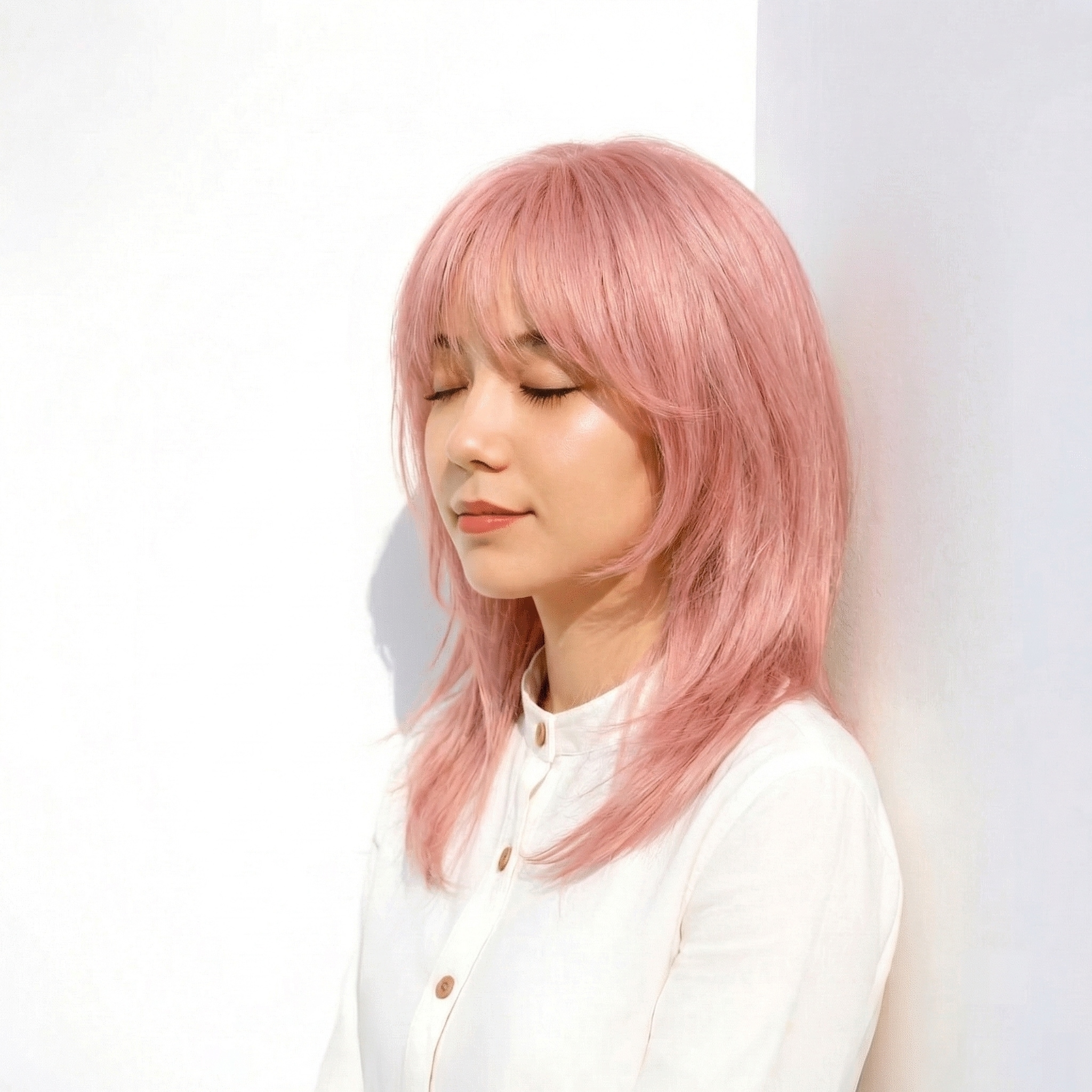 10._前髪重め_クール系スモーキーピンク