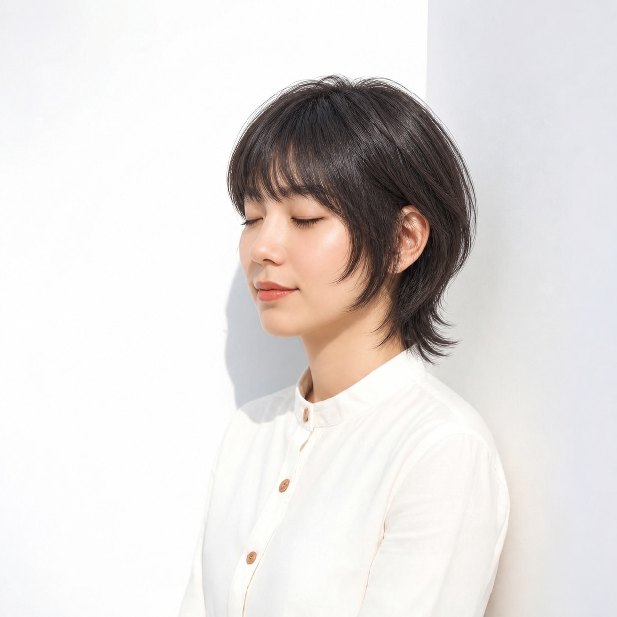 11. ウルフレイヤー × ショート × 大きめカール：段差の一つひとつが見え、ウルフに華やかな動きが加わります