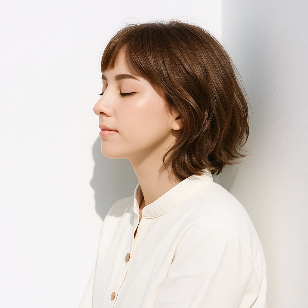 11. シナモンベージュ×ショートボブ：ナチュラルカラーとパーマの相性が抜群