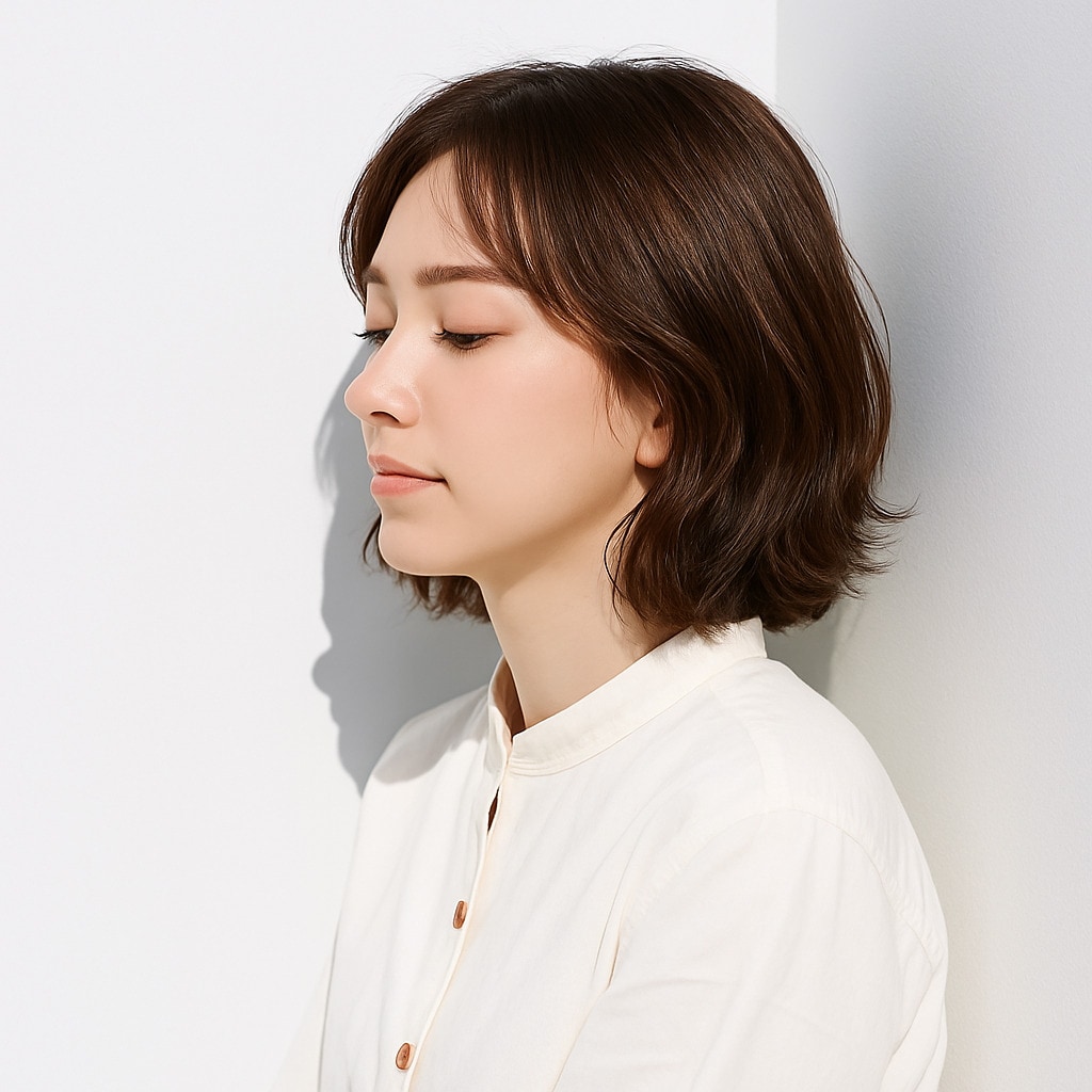 11. ショコラベージュ×ショートレイヤー：ボブのスタイリッシュな雰囲気に合うカラー