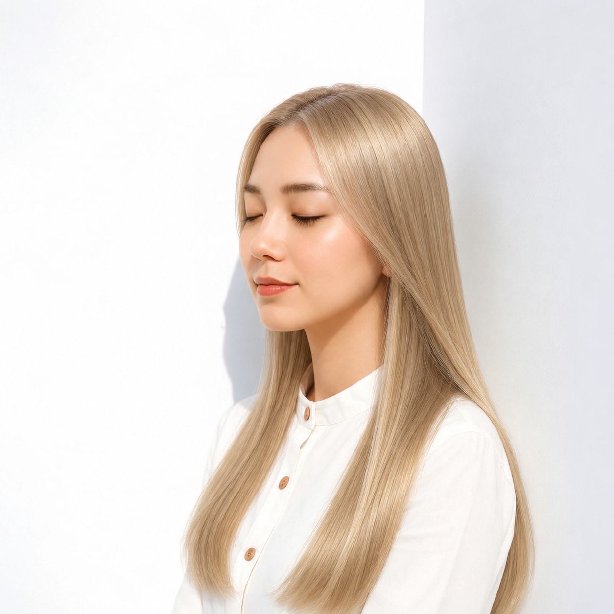 11. ハニーブロンド × ロング：温かなつやを楽しむ
