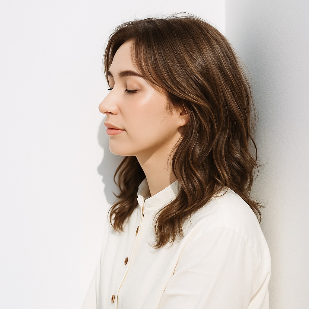 11. フォギーベージュ×ナチュラル：赤みを抑えたこなれた表情に