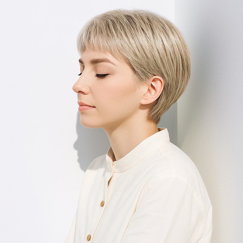 11. ホワイトブロンド×ショート：軽やかに動く空気感が魅力