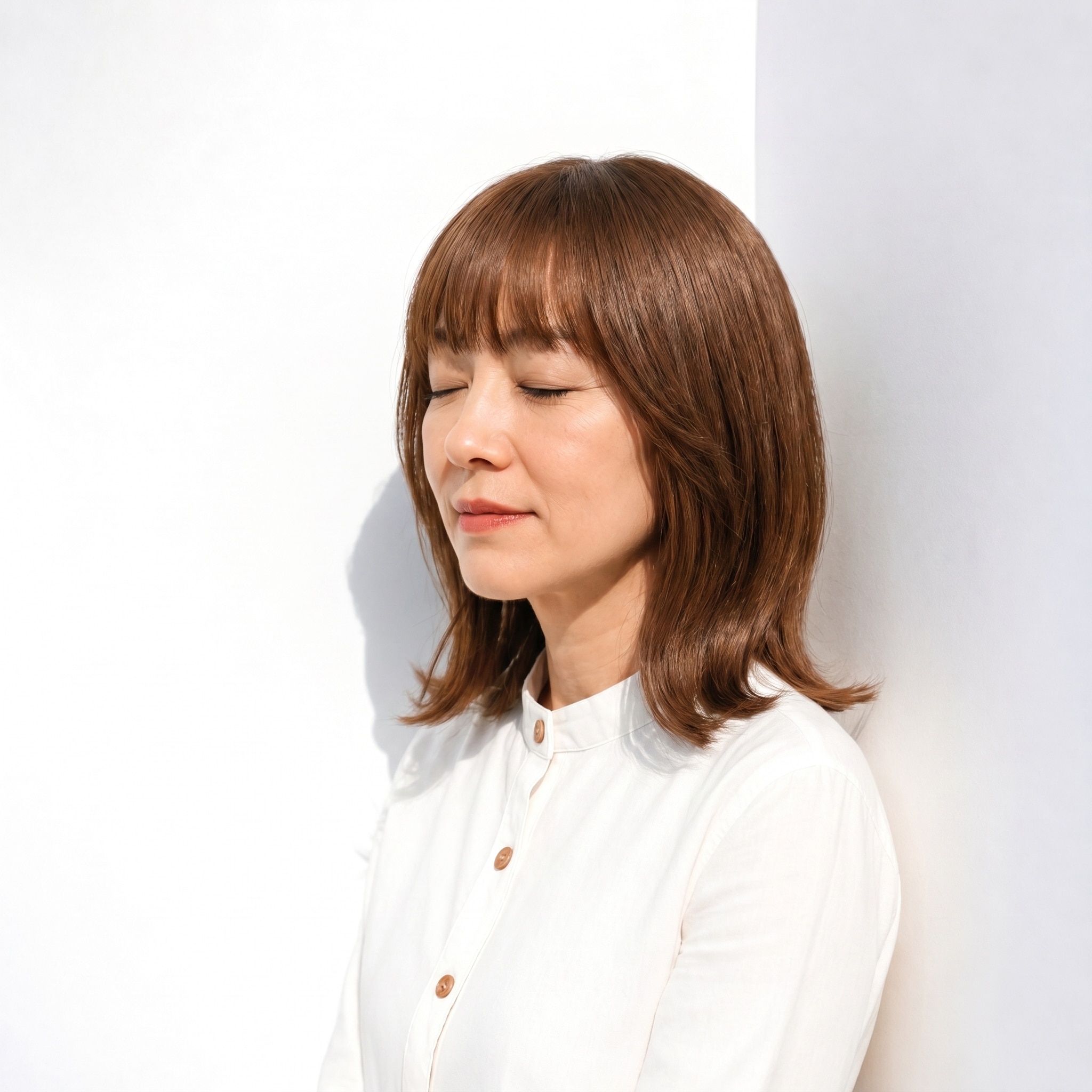 11. 前髪ありミディアム：柔らかさと上品さを両立しやすい