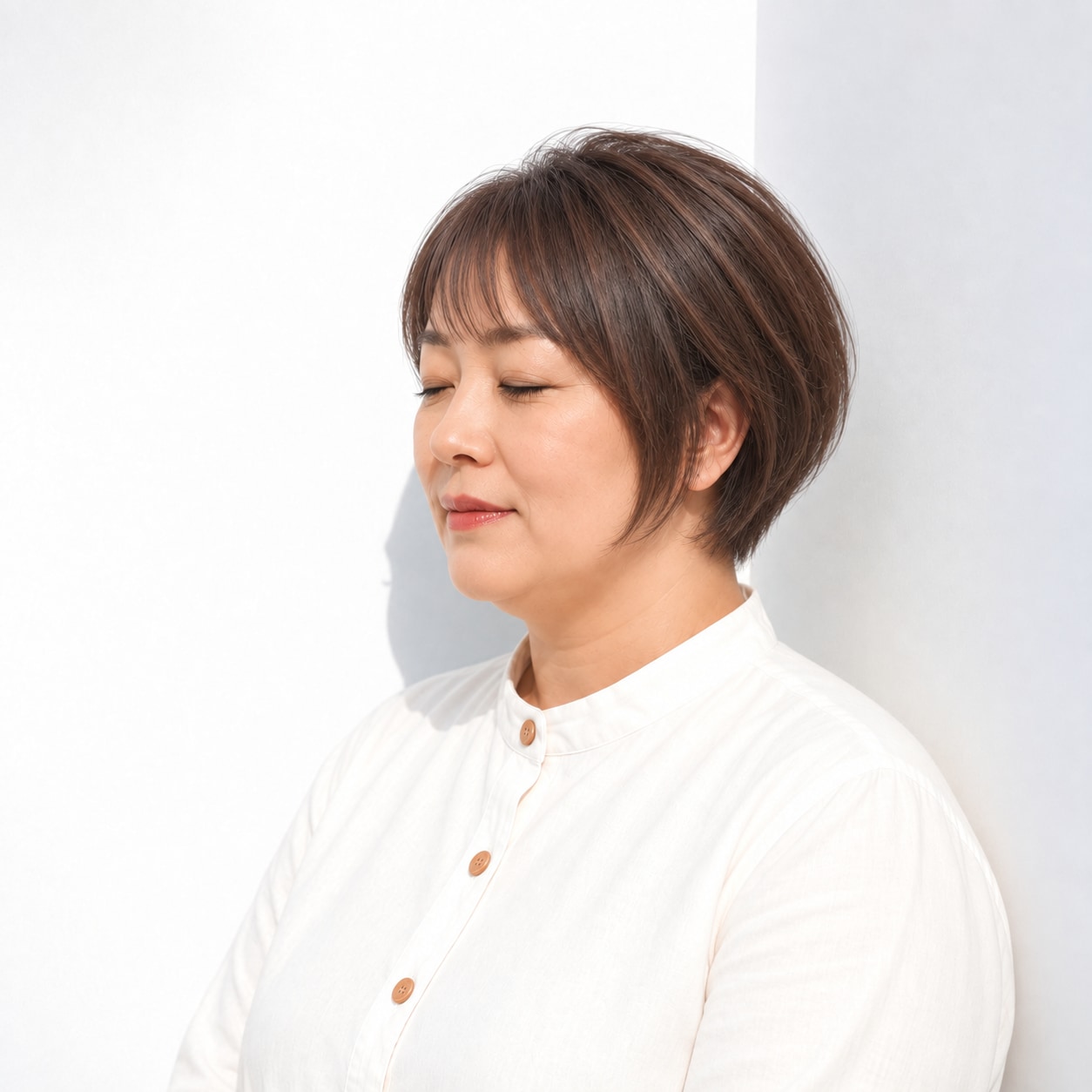12. ショートヘア × マッシュショート：トップから耳まわりまで曲線が続き、親しみやすくまとまります