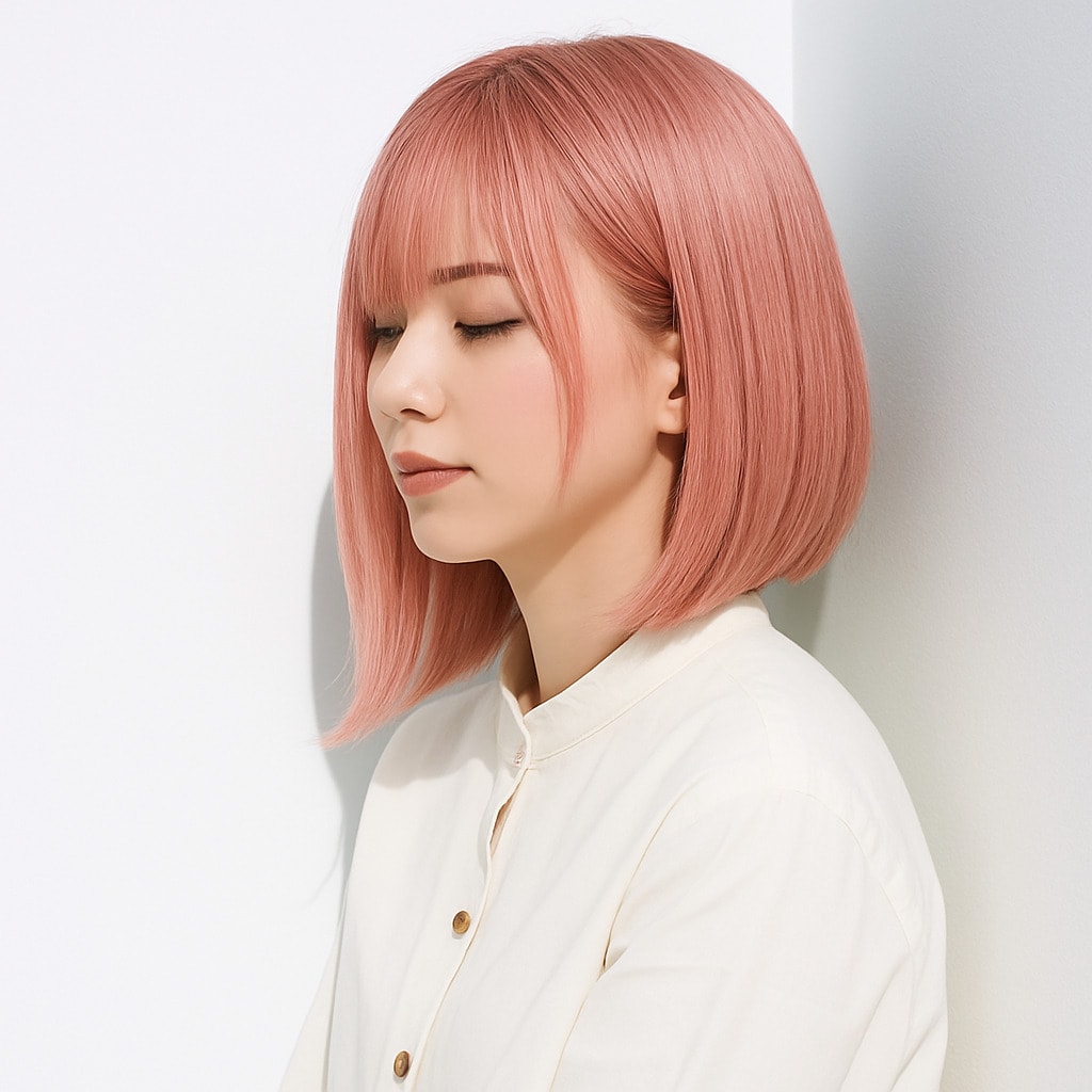 12. ピンクブロンド×柔らかさ：ふんわりとした空気感が大人の魅力に