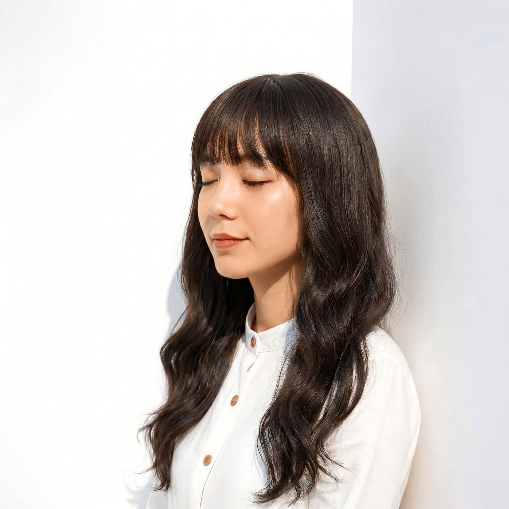 12. ブリーチなしグレーアッシュ×大人かわいい: 初めての寒色でも安心のナチュラルシルエット