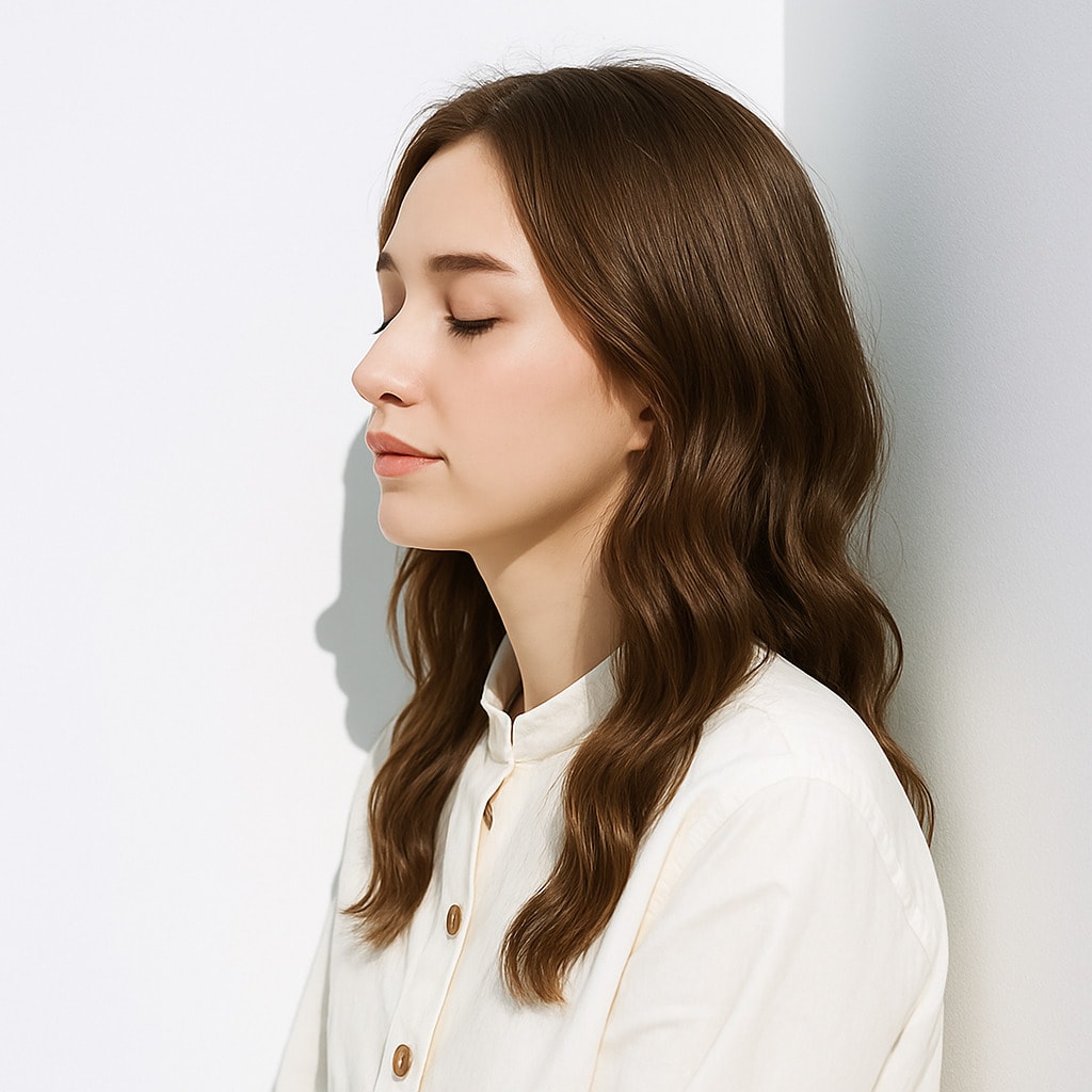 12. モカベージュ×清楚：上品で清潔感あふれる色合い