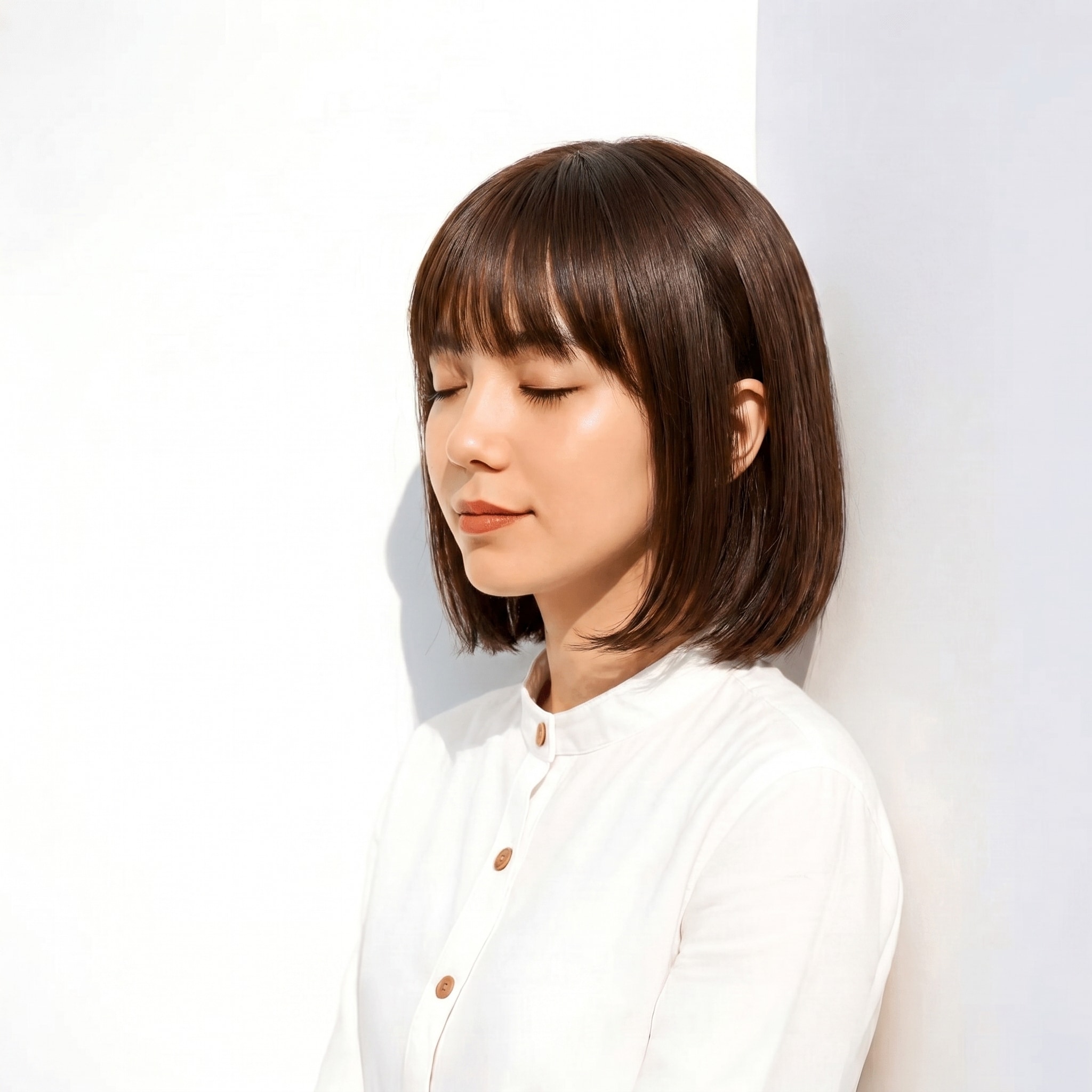 13. ショコラブラウン×落ち着いた色み: 赤みが出にくい深みブラウンの魅力