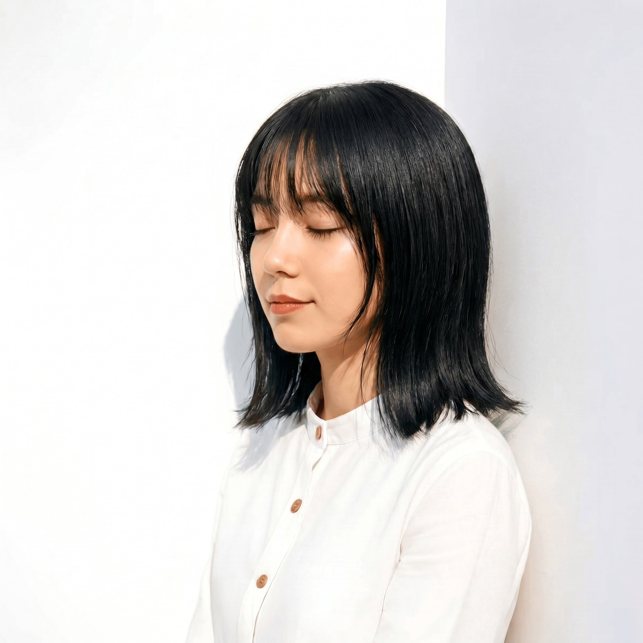 13. ダークグレー×ツヤ感: 寒色グレーで上品なシルエットを演出