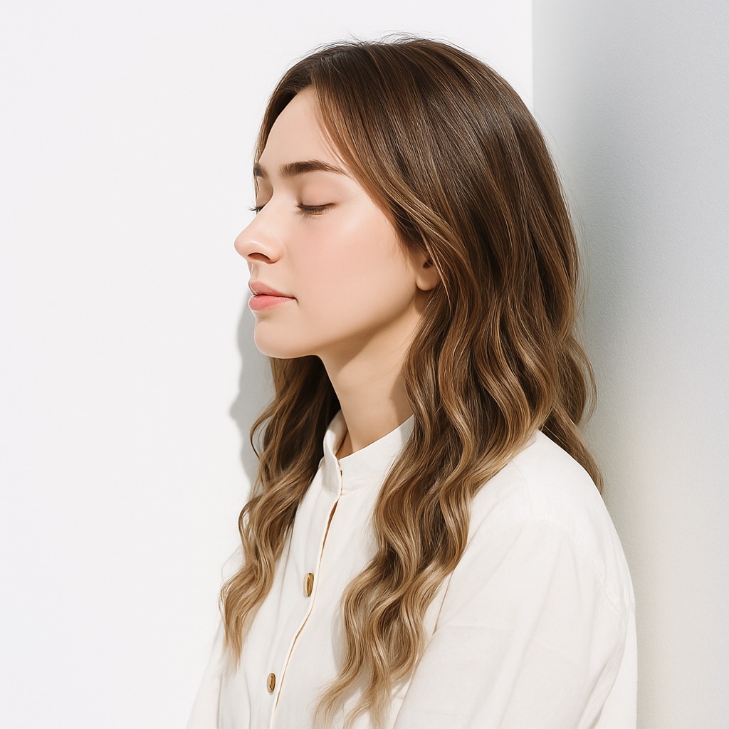 13. ブラウンベージュ×明るめ：やさしい色みで肌の透明感を引き出す