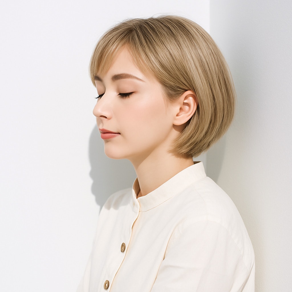 13. ブロンドベージュ×くすみ：軽やかさがこなれ感を演出