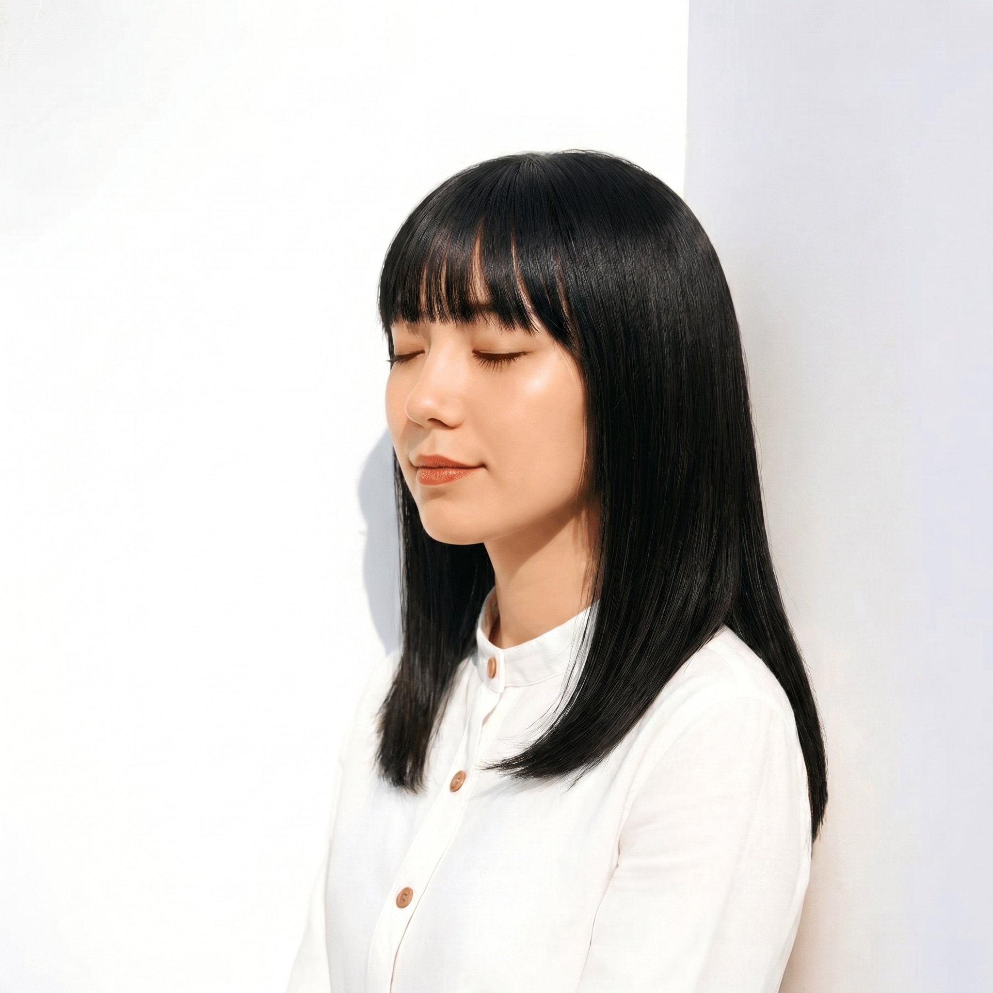 14. ダークグレー×暗め: 青みを含んだ深さで直線美を際立たせる