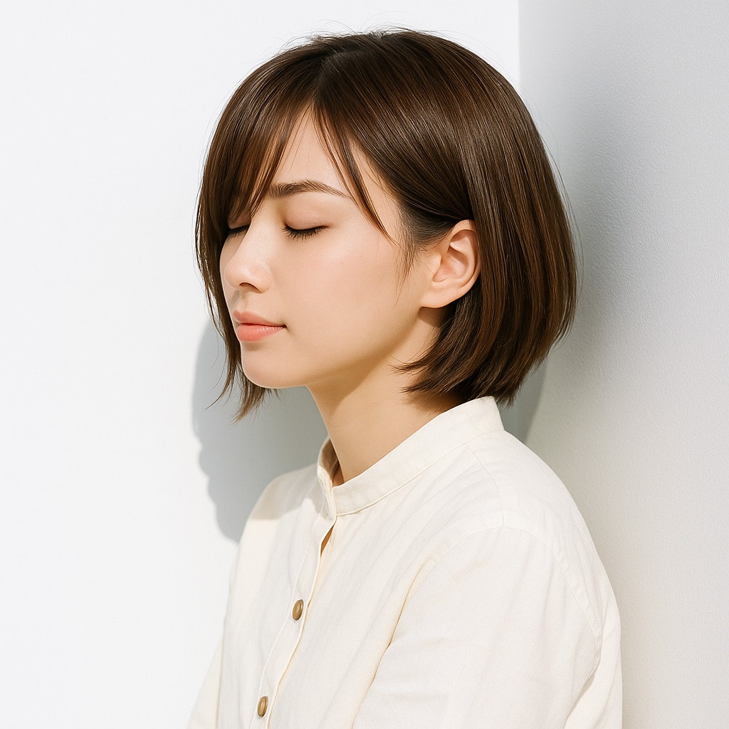 14. フォギーベージュ×ブリーチなし：自然なツヤと柔らかさを感じて