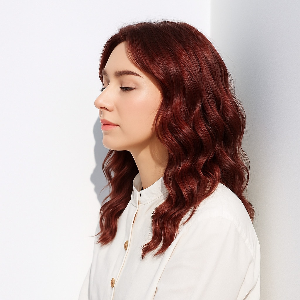 15. ピンクレッド×大人かわいい：落ち着きと華やかさを両立する色合い