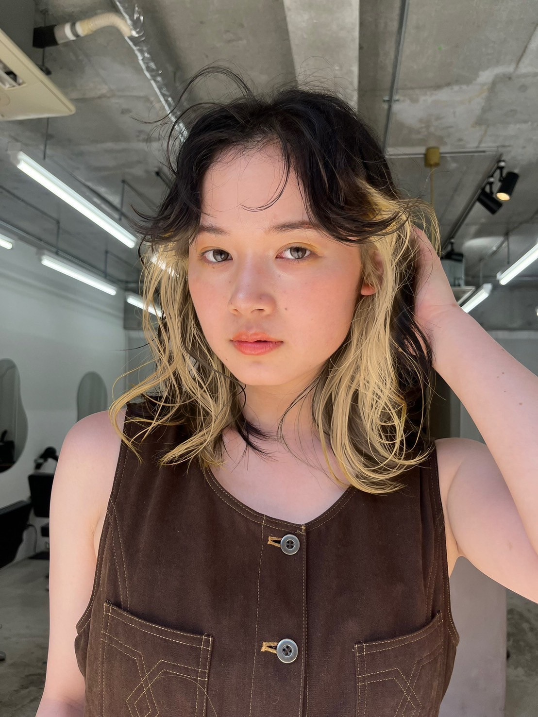 ミルクティーベージュ　インナーカラー