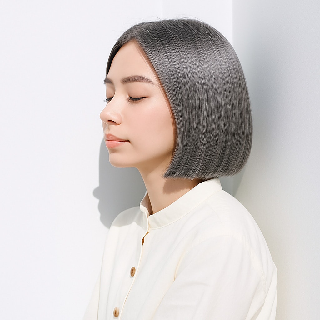 16. シルバーベージュ×エレガント：大人の洗練された印象を演出