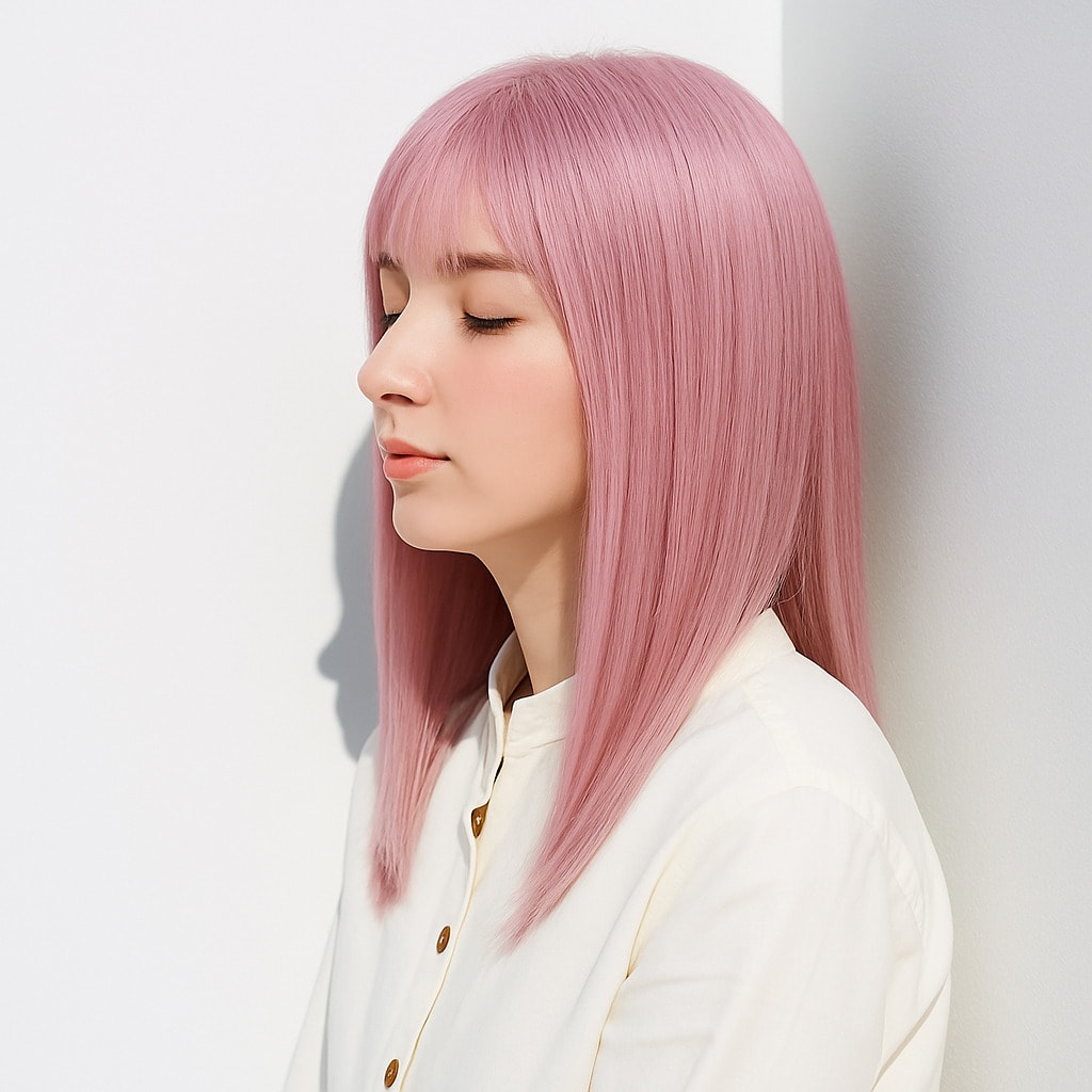 16. ホワイトピンク×大人かわいい：甘さとシャープさが調和する洗練ムードへ