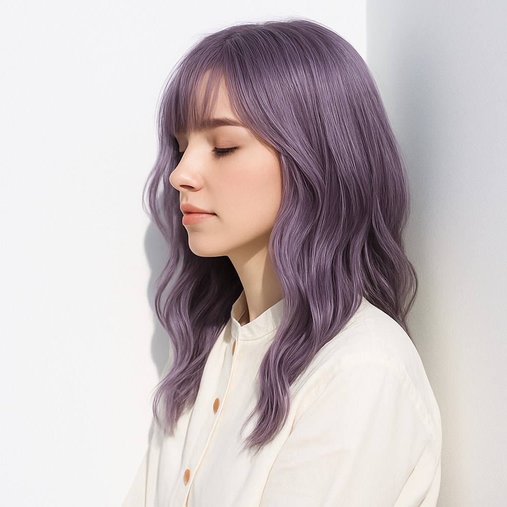 17. ピンクパープル×フェミニン：大人の女性にぴったりの柔らかさ