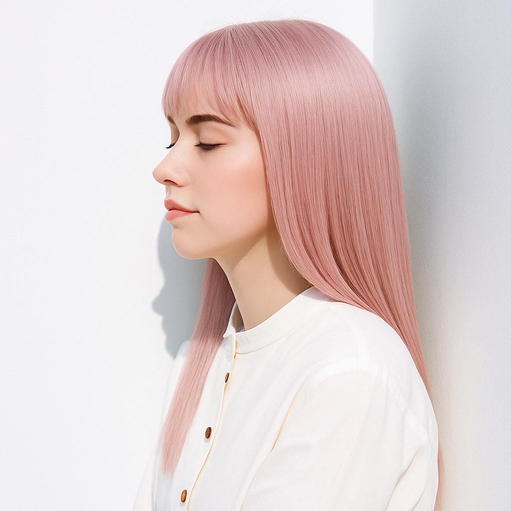 17. ピンクブロンド×上品：甘さ控えめで年代を問わず楽しめる