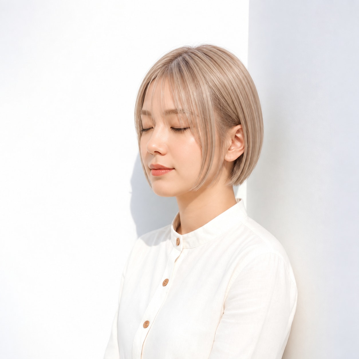19. ハイトーンボブ × 重めボブ：下端のラインが明確になり、少ない動きでも印象が残ります