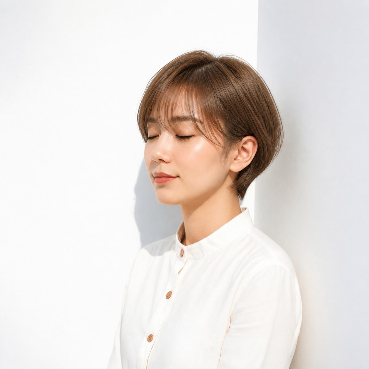 19. ヘーゼルブラウン × コンパクトショート：やさしい艶を楽しむ