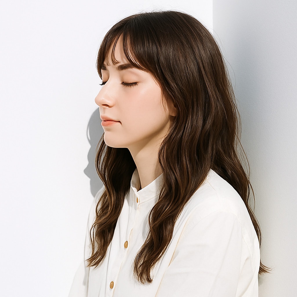 19. モカベージュ×上品：軽やかな抜け感で垢抜けた雰囲気に