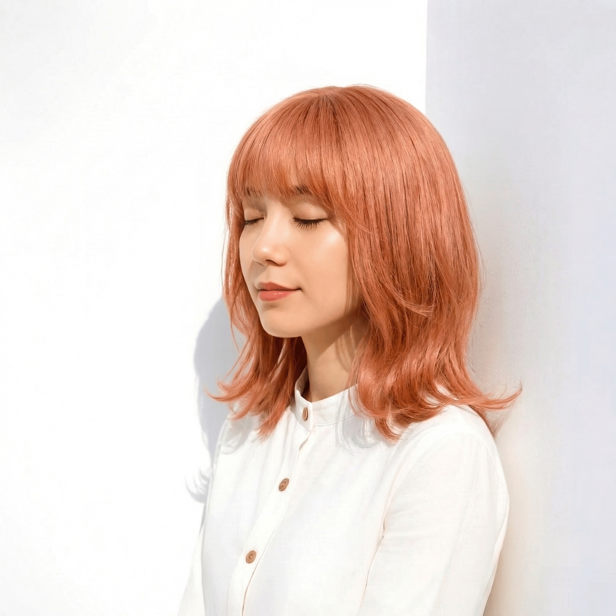 19._前髪あり_甘めサーモンピンク