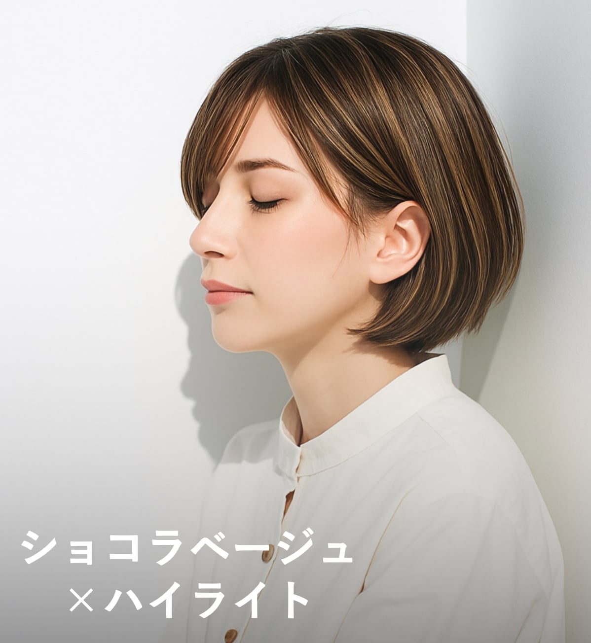 2. ショコラベージュ×ハイライト