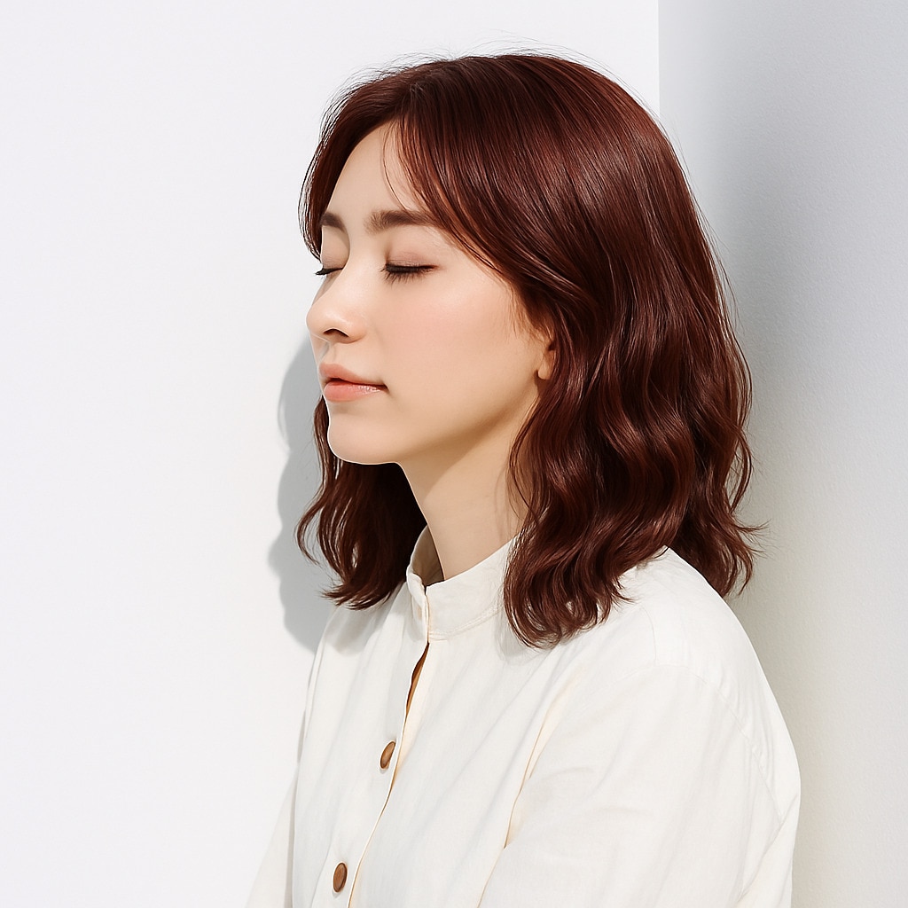 2. ピンクパープル×柔らかさ：ふんわり優しい印象を演出