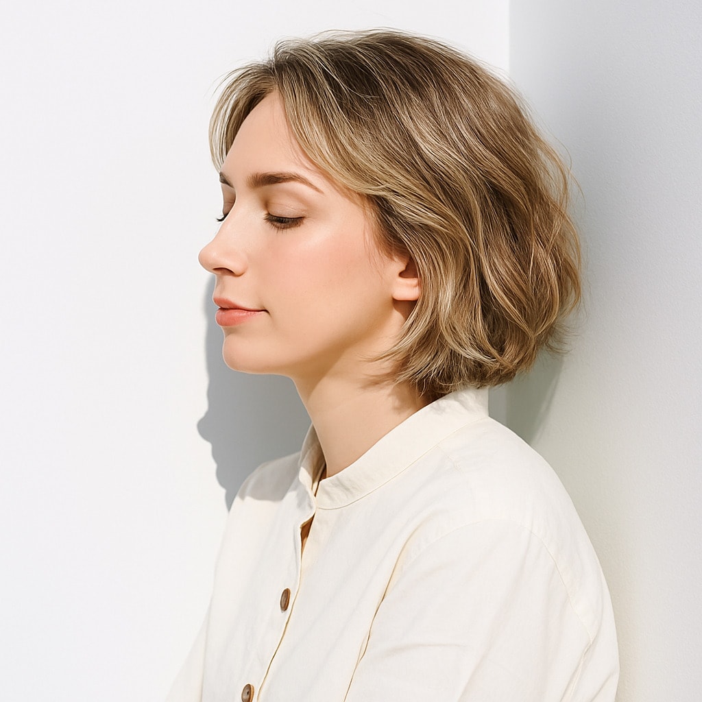 2. ブロンドベージュ×グラデーション：上品な抜け感で大人かわいい魅力を引き出す