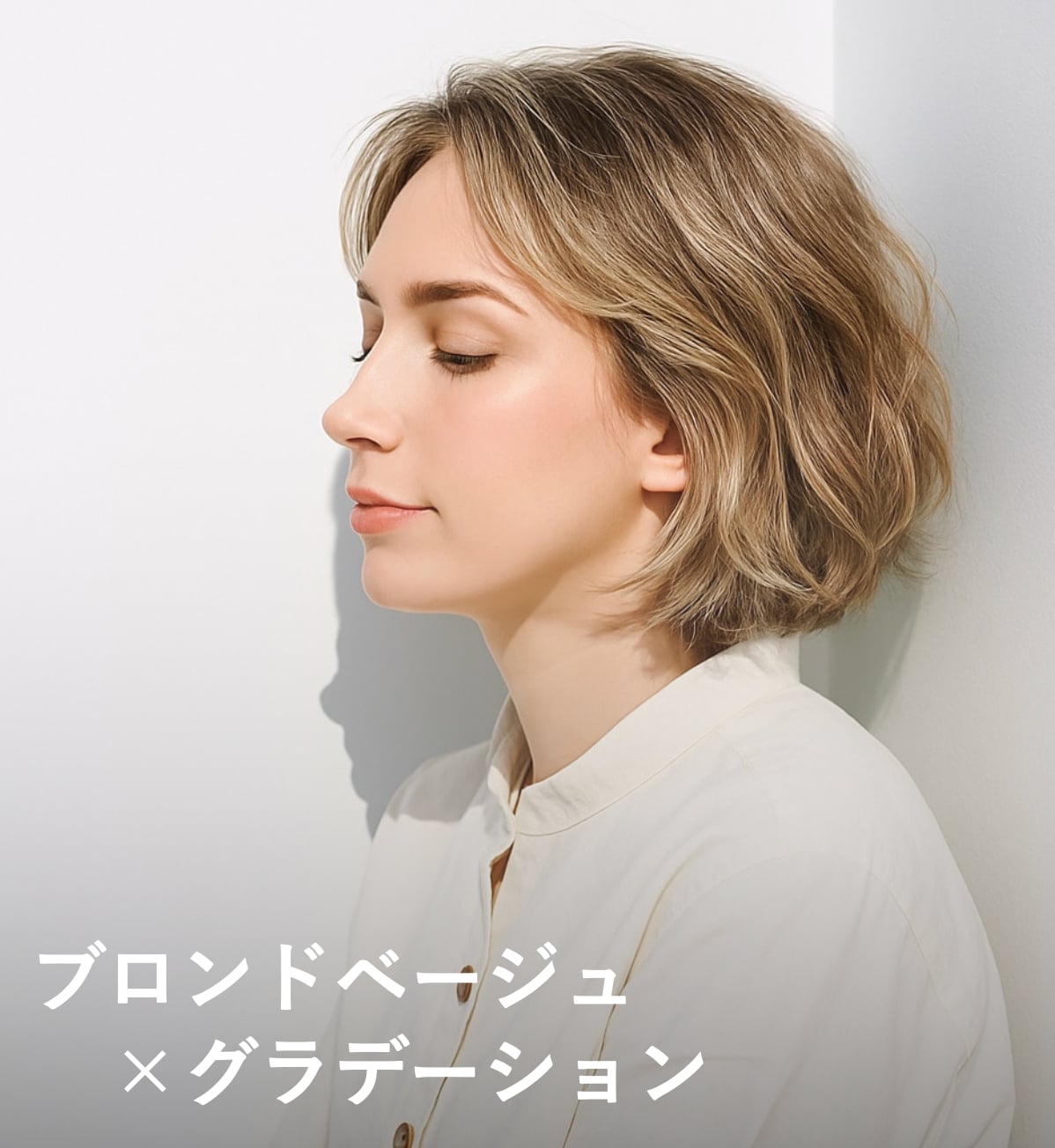 2. ブロンドベージュ×グラデーション