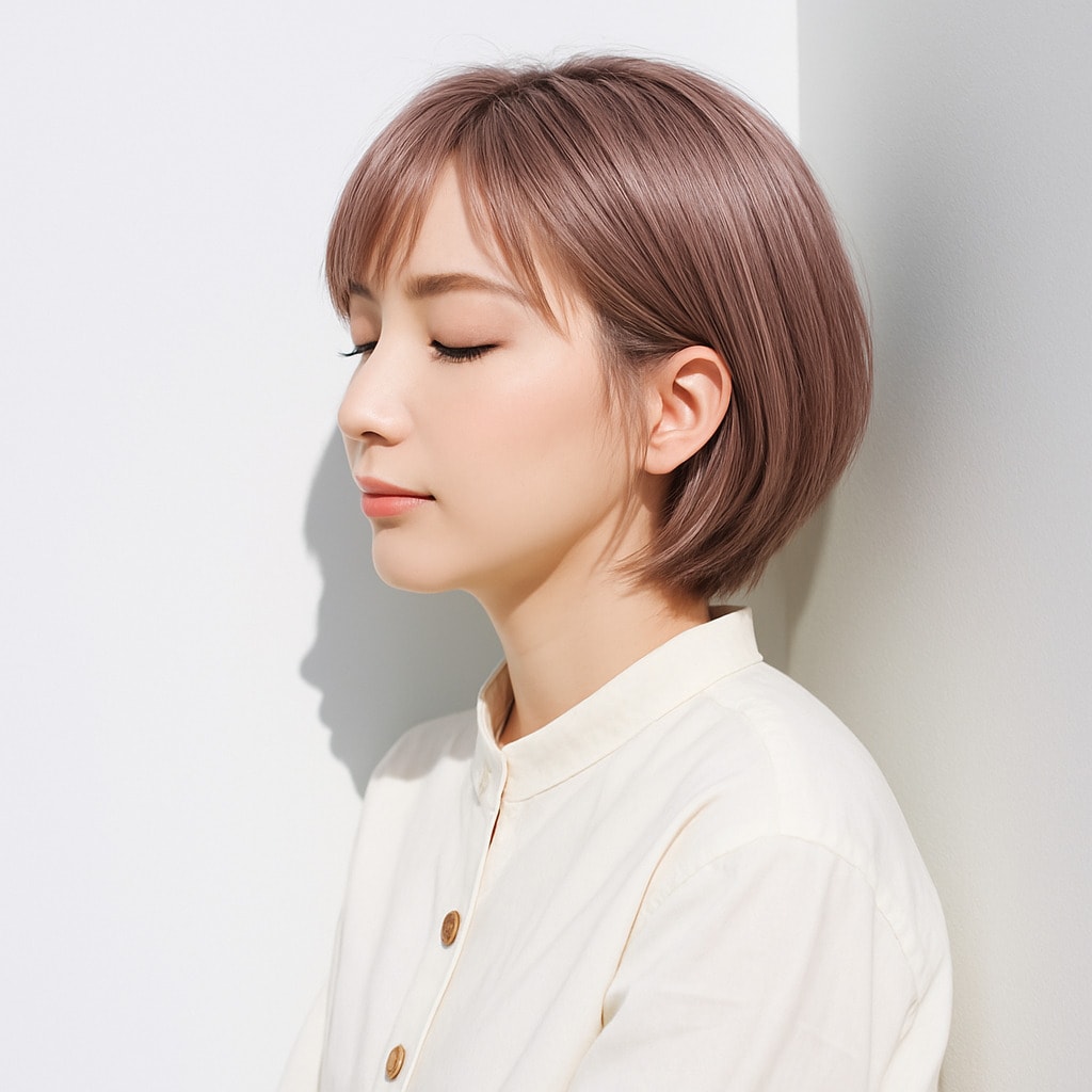 2. ホワイトピンク×柔らかさ：ふんわりとした優しさが漂う