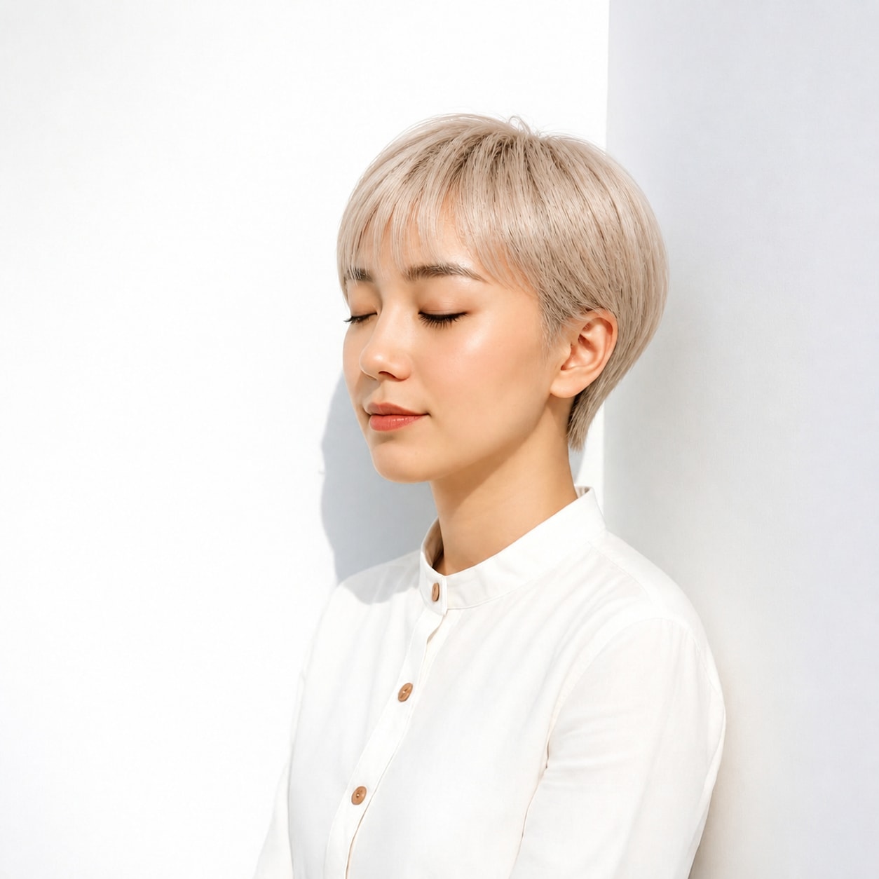 2. 金髪ショート × ベリーショート：すっきり軽快に
