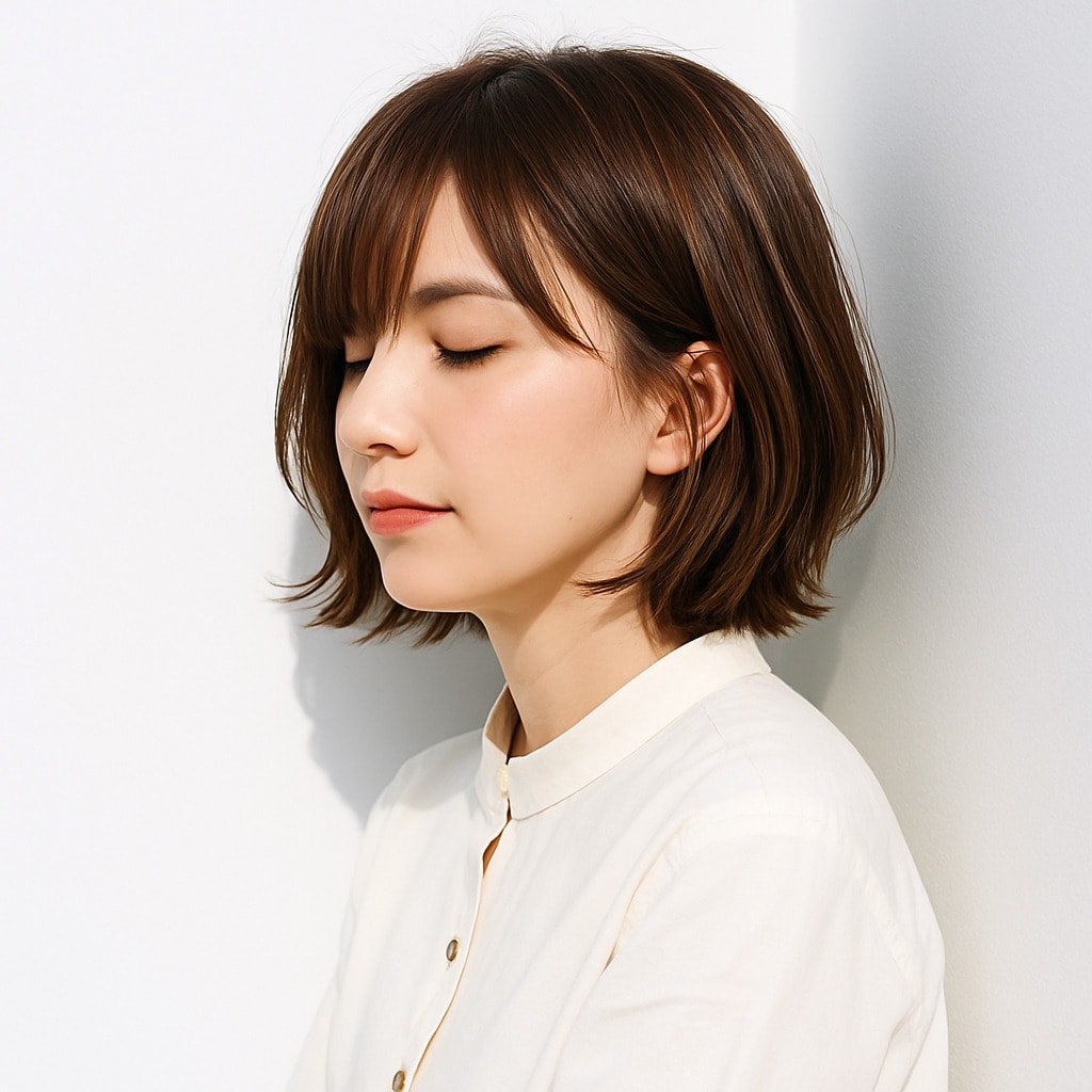 22. ショコラベージュ×ダークトーン：シーンを選ばず選びやすい髪色