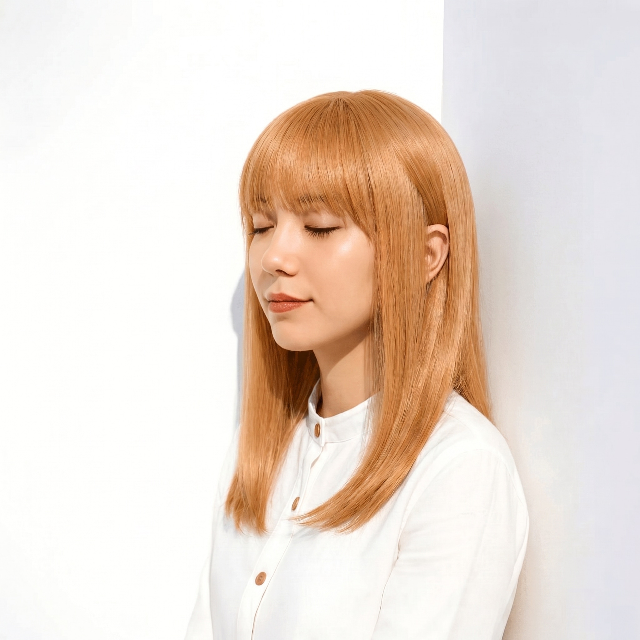 3. イエローブラウン×ハニーストレート: はちみつのような明るさでさらさら髪を柔らかく