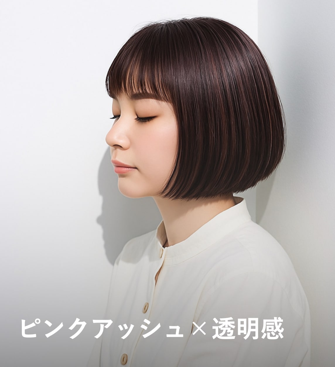 3. ピンクアッシュ×透明感：光を受けるたびに明るさが増す色合い