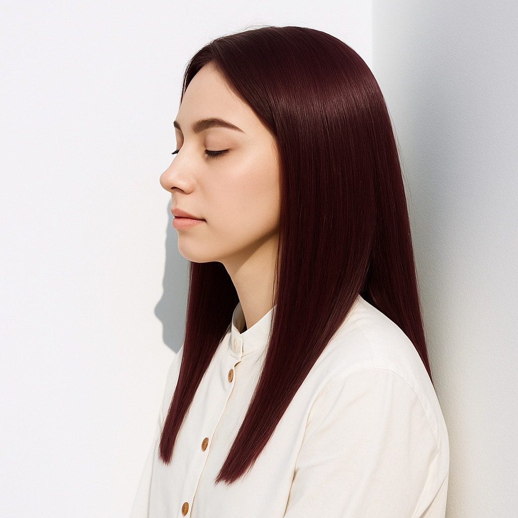 3. ピンクパープル×ツヤ感：軽やかな輝きが魅力的に映える