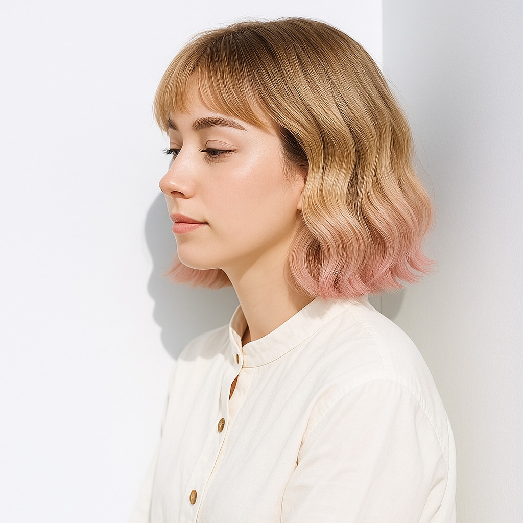 3. ピンクブロンド×柔らかさ：甘さがのぞく優しいグラデーション