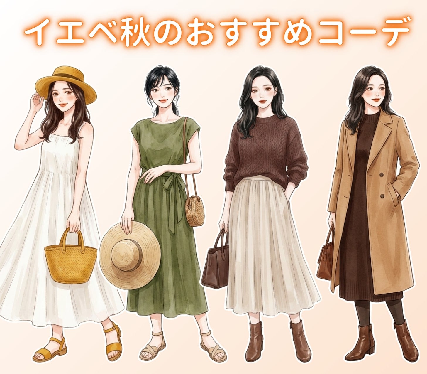 イエベ秋のおすすめコーディネート