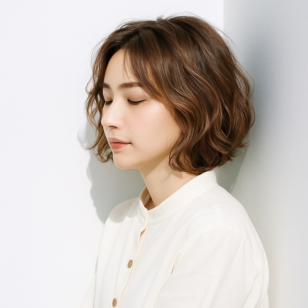 4. ゴールドベージュ×ブリーチなし：赤みを抑えた上品なカラーが魅力