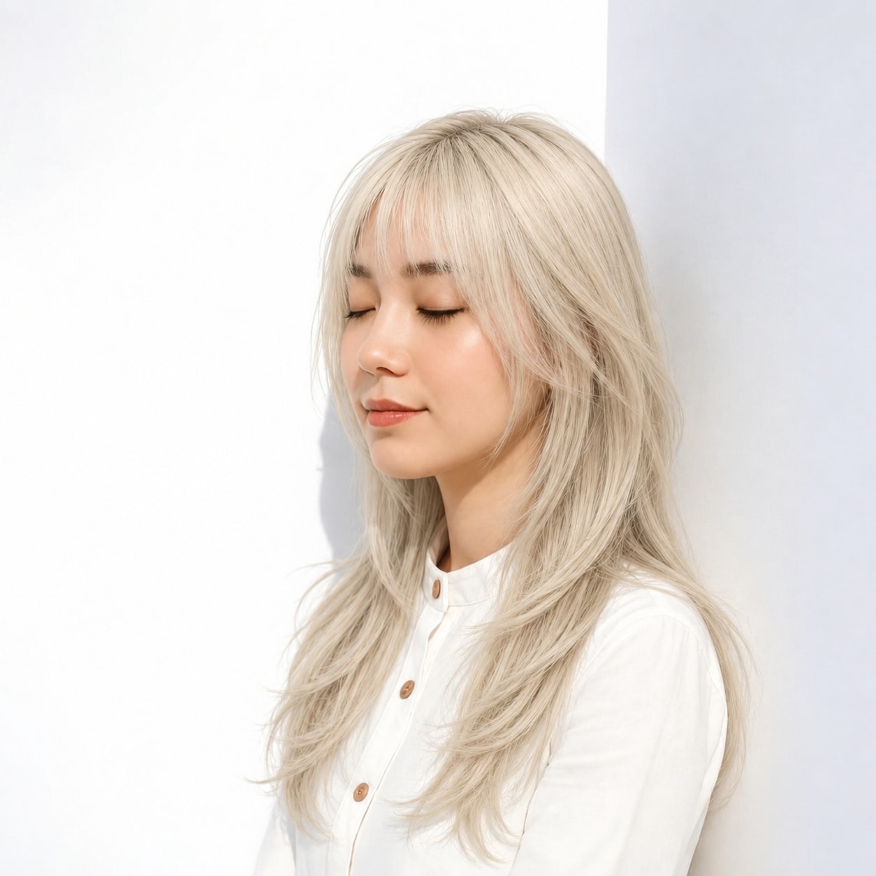 4. ハッシュカット × ロング × トップのふんわりした丸み：高さを出しすぎず、後頭部まで自然な立体感が続きます