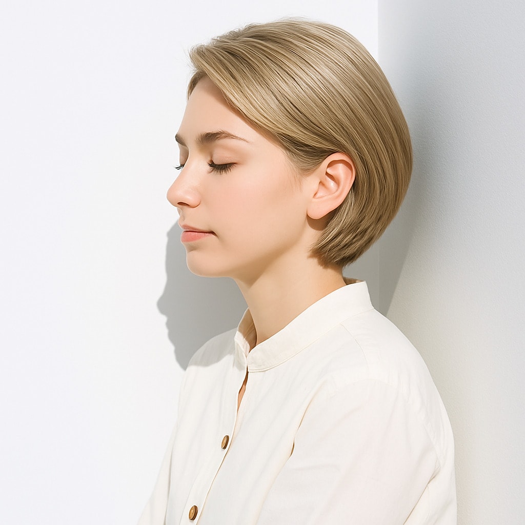 4. プラチナブロンド×ベリーショート：スタイリッシュな髪型との相性抜群