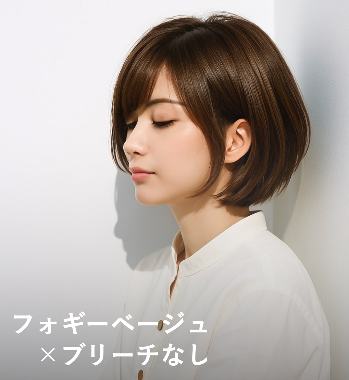 4. フォギーベージュ×ブリーチなし