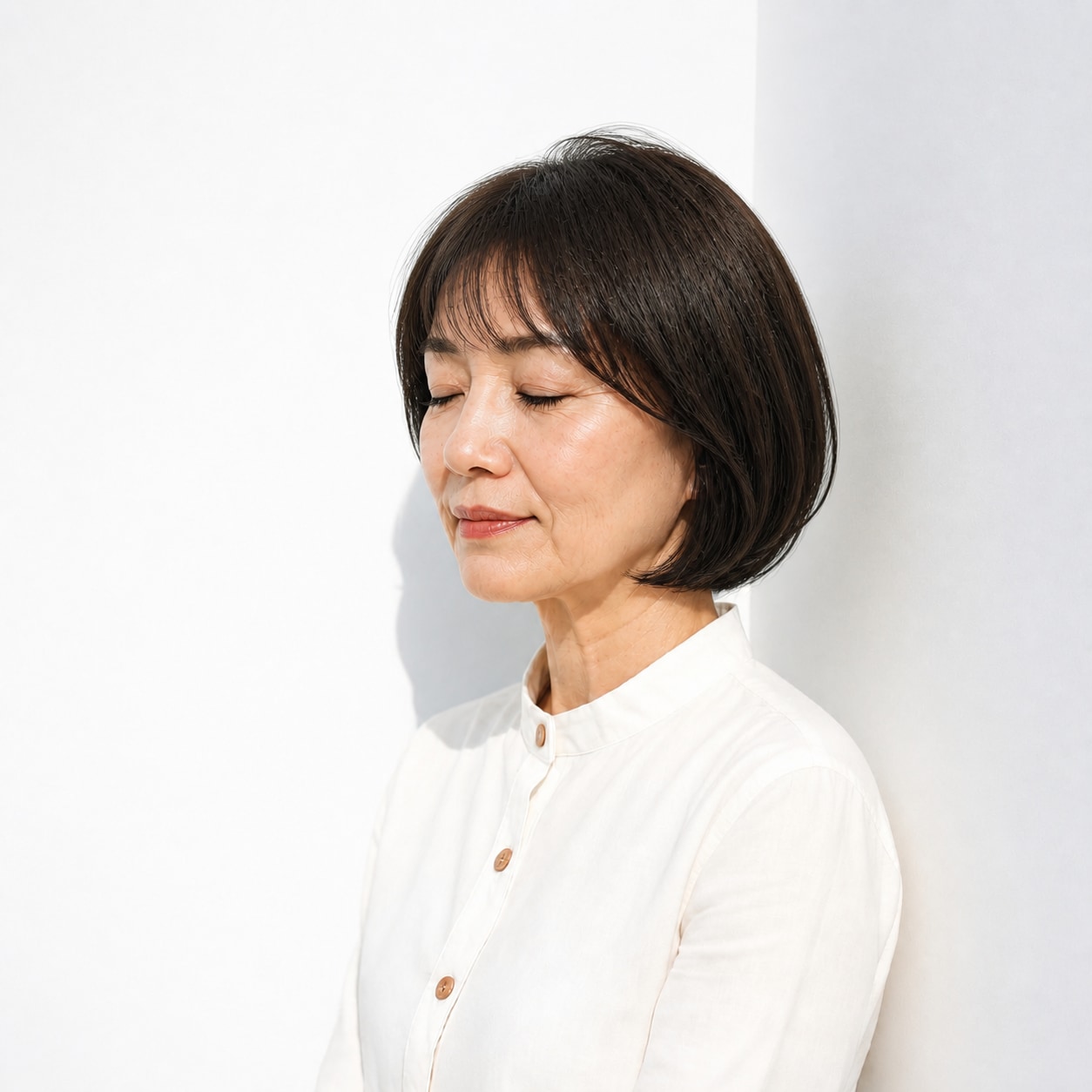 4. ボブ × 暗髪ストレート：上品ですっきり